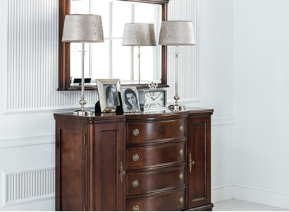 Mirror + Chest of drawers Wardrobe Chests of drawers Sideboard Bedroom Set Wood Antique Style new